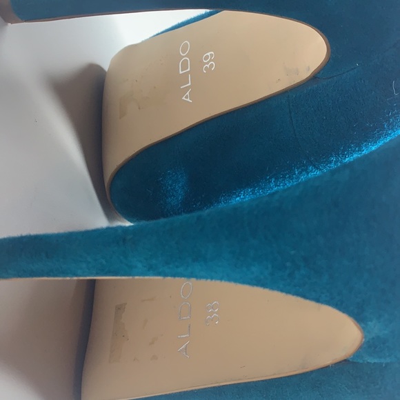 Aldo suede platform pumps Turquoise - Picture 10 of 10